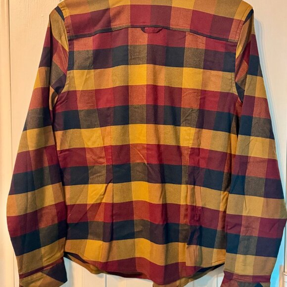 prAna Meadow Run Flannel – Small, New With Tags, Antique Bronze, Deep Red & Gold - Picture 6 of 11